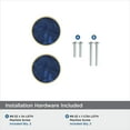thumbnail image 6 of Amerock Accents 1-1/4 inch (32mm) Diameter Gold/Navy Blue Cabinet Knob - 2 Pack, 6 of 7