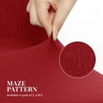 thumbnail image 3 of ZOPZO Stretch Knitted Chair Covers for Dining Room, Dark Red, 2 Pcs, Embossed Tree Bark Pattern Slipcovers Protector, 3 of 7