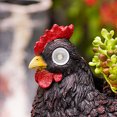 thumbnail image 3 of Adorno Resina Lámpara Solar Adorno Maceta Suculenta Gallina Simulación (negro), 3 of 9