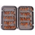 thumbnail image 1 of Kit de 40 moscas LIUYMXG para pesca con mosca con caja, 1 of 5