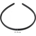 thumbnail image 2 of 4 pcs Plastic Headband, Black Headbands Thin Teeth Skinny Hairbands, Soft Non Slip Outdoor Sports Hair Bands for Mens Women's Girls (8mm Wide), 2 of 5