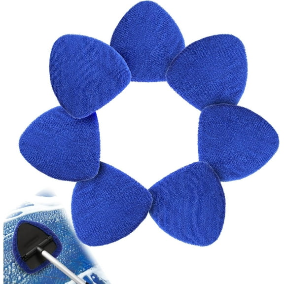 Car Windshield Cleaning Tool Cover 6.5 Inch Blue Microfiber Replacement Cloth Inner Glass Cleaning Accessories