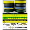thumbnail image 3 of 12 Strands Braid PE Fishing Line 300M 500M 100M Strong Abrasion Resistance Multifilament Fishing Line Multicolor 100M 0.37MM 77LB, 3 of 6