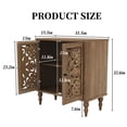 thumbnail image 5 of MROJISC 31.5''Retro Sideboard Buffet Storage Cabinet, Kitchen Storage Cabinet with 2 vintage floral carving Doors, Accent Cabinet, 5 of 7