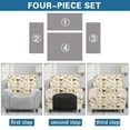 thumbnail image 6 of FOR U DESIGNS Rooster Chicken Rose Print Recliner Chair Covers with Armrest, Anti-Slip Recliner Sofa Slipcover Washable Lazy Boy Recliner Covers, Prevent Wear and Pet Hair, 6 of 8