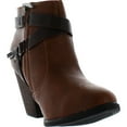thumbnail image 3 of Dollhouse Womens Purpose Strappy Buckle Chunky Heel Fashion Bootie, 3 of 4