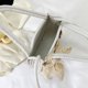 thumbnail image 3 of Bolsos cruzados para mujer, bolso de paja tejido con lazo, bolsos de playa informales para mujer (blanco) Likrtyny Para Estrenar, 3 of 9