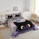 thumbnail image 2 of Juego de Cama Gato Negro Juego de Cama Gato Mariposa para Niños Niños Niñas Botánico, 2 of 7