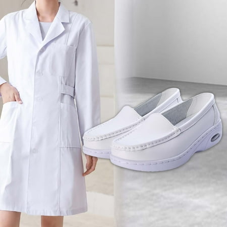 

fenteer Nurse Shoes for Men Women Flat Nursing Shoes Soft Sole Casual Shoes Comfortable Working Shoes EVA Kitchen Shoes 36