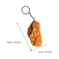 thumbnail image 3 of Riforla Chicken Leg Chicken Wing Model Pendant Interesting Chicken Rice Krispies French Fries Food Play Key Chain Hanging Decoration Chicken Leg Keychains B, 3 of 4
