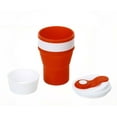 thumbnail image 5 of YBM Home Silicone Collapsible Travel Cup with Lid - Unbreakable Silicone Folding Cup Drinkware for Camping and Travel, 12162-3, 5 of 5