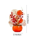 thumbnail image 3 of Luoshdecor Christmas Artificial Berry Flower Pot ,Red Persimmon Vase Table Ornament for Indoor Home Tabletop Decor 11.8 in, 3 of 6