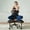Black, variant on Pinmoco Ergonomic Cross Legged Swivel Chair, Adjustable Height and Teddy Fabric, Meditation& ADHD Chair with Back Support, Home and Office, Off White