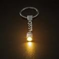 thumbnail image 4 of Fearlessin Keychain Light Zinc Alloy Portable Keyring Lamp Lighting Key Chain Pendant Holder Battery Operated Decorative Handicraft Purple Light, 4 of 6