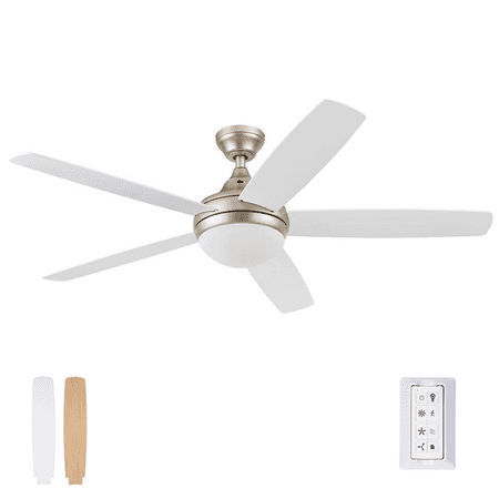 Prominence Home 52  Ashby Champagne Remote Control Ceiling Fan  5 Blades