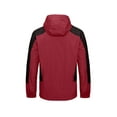 thumbnail image 6 of Little Donkey Andy Men's 3 in 1 Winter Ski Jacket Warm Fleece Liner Jacket Waterproof Windproof Snow Coat & Detachable Hood Ruby/Black 3XL, 6 of 7