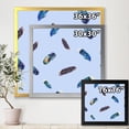 thumbnail image 4 of Designart 'Blue Feathers Boho Ethnic ' Bohemian & Eclectic Framed Art Print, 4 of 4