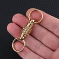 thumbnail image 4 of Brass Swivel Gimbal Ring Keychain Quick Release For Car Key Backpack Connect, 4 of 9