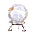 thumbnail image 2 of Fiudx Esfera de Cristal Grabada, Elegante Bola de Cristal Decorativa, Base de Metal Resistente, Adorno de Inspiración Astronómica, Regalo de Decoración para El Hogar, Pieza de Exhibición Única, Refle, 2 of 6