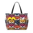 thumbnail image 1 of Fotbe Fox Face Bolsa de Viaje para Playa - Resistente al Agua, Bolsa Tote de Gran Capacidad y Ligera con 7 Bolsillos para Mujeres y Hombres, 1 of 7