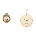thumbnail image 1 of Marco de fotos antiguo, marco de fotos vintage redondo, marco de pared de escritorio europeo ornamentado, ideas de regalo de boda, reloj de pared de m, 1 of 8