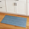 thumbnail image 2 of TOWN & COUNTRY BASICS Pax Herringbone Textured Solid Everwash® Washable Area Rug, Low Pile, Non-Slip Backing, Easy Clean Pet & Family Friendly Rug, Blue, 2'11"x4'11", 2 of 15