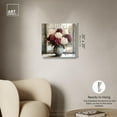 thumbnail image 5 of Window Wine Maroon Vase Canvas Floral Glam Art by Art Remedy, Gallery Wrapped, 20" x 20", 5 of 7