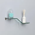 thumbnail image 2 of John Sterling KT-0134-618ZSN Wave Glass Shelf Kit, Satin Nickel, 6-Inch by 18-Inch, 2 of 2