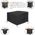 thumbnail image 2 of Fire Pit Cover for Square Tables, Heavy Duty Waterproof Design Ensures All Weather Protection And Long Lasting Durability, Breathable Outdoor Patio Furniture Cover (Fits Up To 28" Square Fire Table), 2 of 5