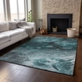 thumbnail image 6 of Addison Rugs Mayfield Washable Transitional Modern Teal Rectangle Rug, 8' x 10', 6 of 6