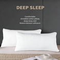 thumbnail image 5 of Btomtd Soft Cotton Filling Pillow for Neck Support, Cool Sleep Standard Size Pillows, Night Bed Pillows for Side/Back/Stomach Sleeper (24 x 16 inch, Cracked Ice Pattern), 5 of 9