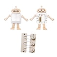 thumbnail image 1 of 3pcs Wood Busy Board Activity Center Toy Timer, Light Button, and Button Motor Skill Teaching Toy DIY Accessories Material for Travel Toy Macarena tablero ocupado, 1 of 8