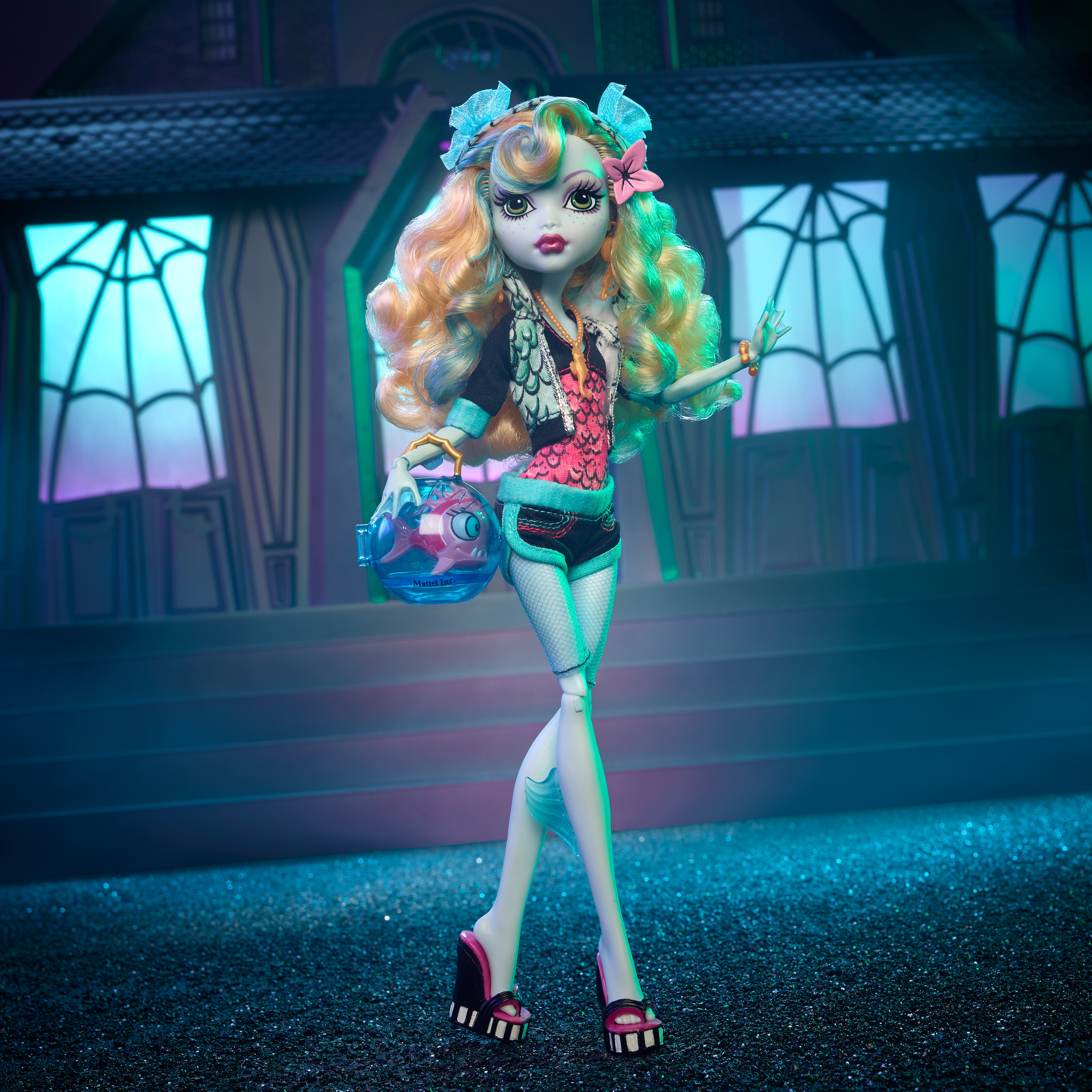 Monster High Lagoona Blue Doll, Collectible Reproduction in Original Look with Diary & Doll Stand - image 2 of 6