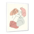 thumbnail image 2 of Designart 'Continuous One Line Portrait of Woman' Modern Framed Art Print, 2 of 4