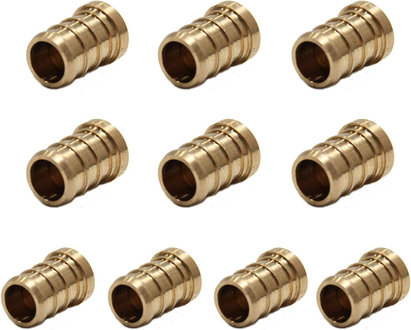Pack Of 10 EFIELD Pex 1 2 inch Plug End Cap Pipe Barb Crimp Brass pack-of-10-efield-pex-1-2-inch-plug-end-cap-pipe-barb-crimp-brass