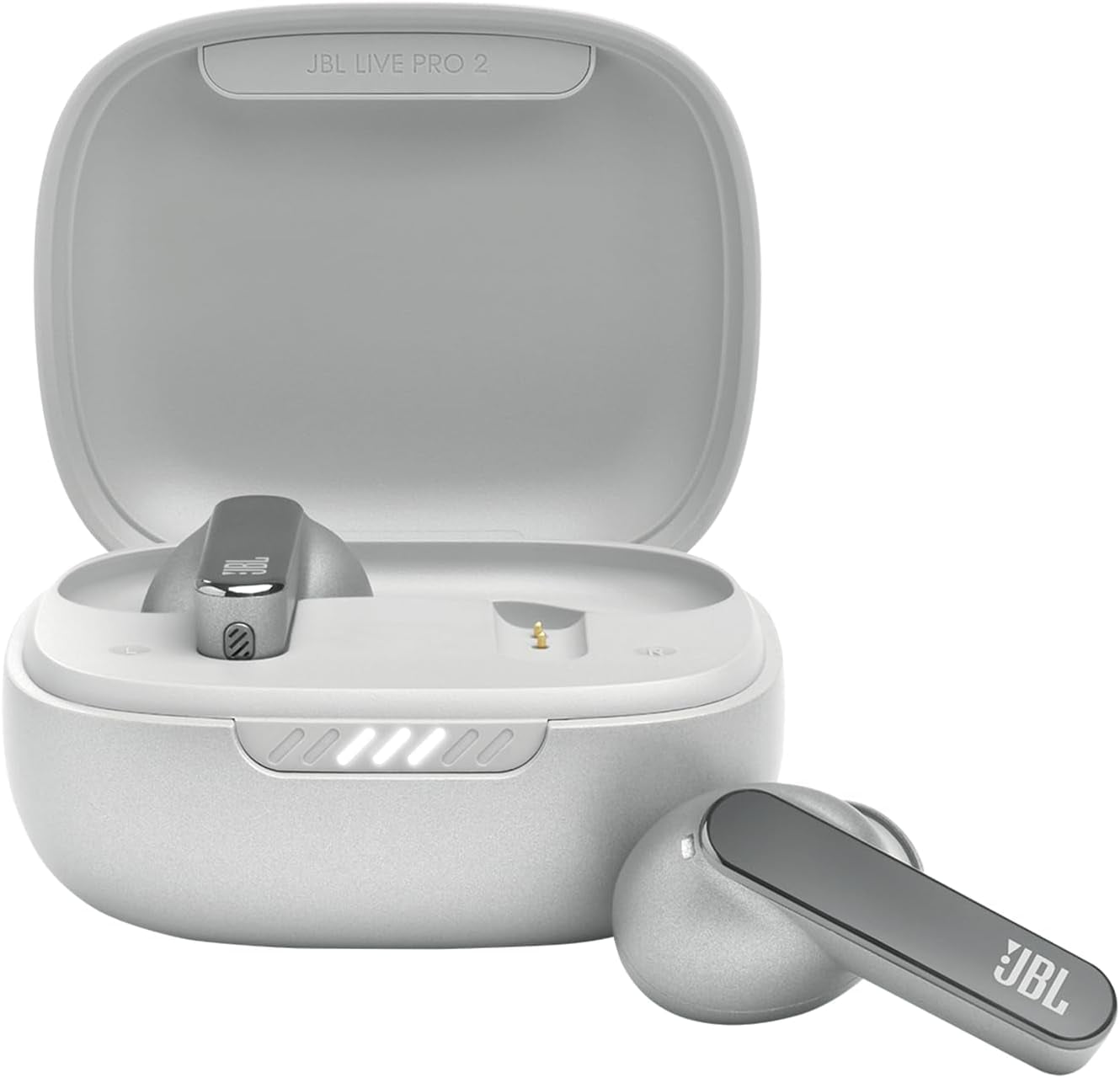 Open Box JBL Live Pro 2 TWS - True wireless Noise Cancelling earbuds - Silver