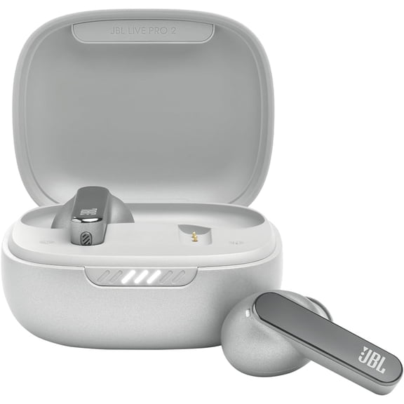 Open Box JBL Live Pro 2 TWS - True wireless Noise Cancelling earbuds - Silver