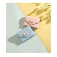 thumbnail image 2 of Small Wallet for Girls Women Tri-Folded Wallet Cash Pocket Card Holder Coin Purse with Id Window Elegant Youthful and Cute Tie-Blue, 2 of 4