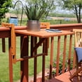 thumbnail image 5 of Sunnydaze 27.5" Meranti Folding Balcony Outdoor Dining Table, 5 of 10