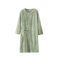 thumbnail image 2 of Flannel Nightgown Fleece Material Cozy Plush Warm Winter Sleep Dress, 2 of 8