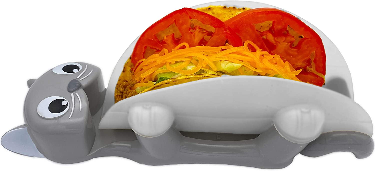 The Original TacoCat Taco Holder, Purr-fect Cat Tortilla Taco Holder Single  Stainless Family Dinner