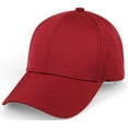 thumbnail image 3 of Daxton Air Cool Tech Hat Ventilated Micro Holes Structured High Profile Baseball Cap, Red, 3 of 7