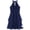 Navy Blue, variant on Alvivi Kids Girls Shiny Beaded Chiffon Dress Wedding Party Halter Ball Gown 6-16