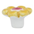 thumbnail image 2 of Flower Child: Pastel Yellow Cabinet Hardware Knob, 1- 9/16 Inch Diameter&nbsp;, 2 of 2