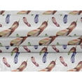 thumbnail image 4 of oneOone Velvet White Fabric Feather Feather Quilting Supplies Print Sewing Fabric By The Yard 58 -Inch Wide, 4 of 5