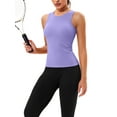 thumbnail image 3 of Sociala Womens Sleeveless Ribbed Tank Tops Full Back Sport Tops, 3 of 5