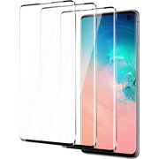 3 Pack For Samsung Galaxy S10 Screen Protector, 3D curved tempered glass screen protector, 9H Hardness Tempered Glass Film, Scratch-Resistant，Anti-fingerprint (Samsung Galaxy S10)