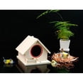 thumbnail image 4 of Jaula rústica de madera para pájaros, casa para pájaros para loros pequeños, periquitos, cacatúas, cueva de cría para incubar, también ratones jerbos, 4 of 8