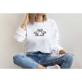 thumbnail image 2 of Moonlight Apparel Embroidered Goose Bumps Sweatshirt for Women Funny Goose Graphic Casual Crewneck Pullover, 2 of 7