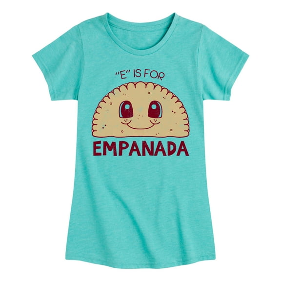 Instant Message - E Is For Empanada - Toddler & Youth Girls Short Sleeve Graphic T-Shirt
